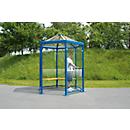 Pavilhão para fumadores hexagonal modelo Paris