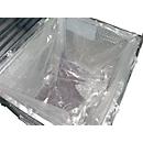 PE foliezakken voor Bauer containers voor gevaarlijk afval type SAG, geperforeerd, dikte 125 µ, transparant, 25 st.