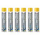 Peinture de marquage Easyline Edge - à utiliser avec le traceur de marquage Easyline Edge - 6 aérosols de 750 ml - jaune