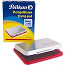 Pelikan stempelkussen maat 3, voor rubber- en polymeerstempels, in metalen behuizing, 50 x 70 mm, rood