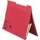Pendelhefter Falken, Format A4, für bis zu 200 Blatt, 2 Fächer, Schlitzstanzung, Behördenheftung, Tasche, Recycling-Karton, rot, 50 Stück