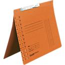 Pendelhefter Falken, Format A4, für bis zu 200 Blatt, Schlitzstanzung, Behördenheftung, Recycling-Karton, orange, 50 Stück