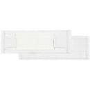 Perfect White microfibre mop, 500 mm wide, with pockets and flaps