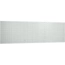 Perforated panel, 1443 x 645 mm, light gray