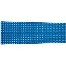 Perforated panel, for mounting, 1486 x 457 mm, gentian blue RAL 5010