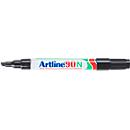 Permanent marker Artline 90, zwart, beitelvormige punt, 12 stuks