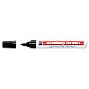 Permanent marker edding 3000, round tip, light &amp; abrasion resistant, 10 pieces, black