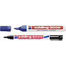 Permanente marker 3000, 20 stuks, blauw + GRATIS wasmarker voor 1 stuk 8040