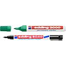 Permanente marker 3000, 20 stuks, groen + GRATIS wasmarker voor 1 stuk 8040