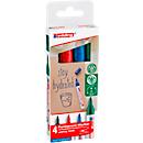 Permanentmarker Edding 3000, 4- dlg. set