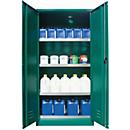 Pesticide cabinet asecos E-PSM, hinged doors, front turquoise green, W 950 x D 500 x H 1950 mm