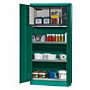 Pesticide cabinet asecos E-PSM-UF, hinged doors, front turquoise green, W 950 x D 500 x H 1950 mm