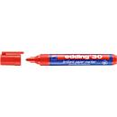 Pigmentmarker edding 30 Brilliant, rot, 10 Stück