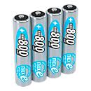 Piles rechargeables NiMH MaxE Micro AAA, 800 mAh, 4 p.