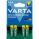 Piles rechargeables VARTA, Micro AAA, 4 p.