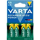 Piles rechargeables VARTA Power Play Longlife, Mignon AA, 4 pièces