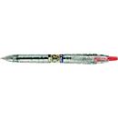 PILOT Stylo bille rétractable Bottle 2 Pen Ecoball, largeur de trait 0,6 mm, rechargeable, 86% de matériaux recyclés, rouge