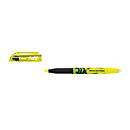 PILOT Textmarker FriXion Light Natural, Keilspitze, Strichstärke 3,8 mm, Schreibfarbe gelb, radierbar, Recycling-Kunststoff, 1 Stück