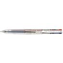 Pilot Vierfarb-Kugelschreiber Super Grip-G 4 Colors, Strichstärke 0,4 mm, dokumentenecht, nachfüllbar, Schaftfarbe transparent