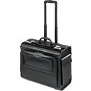 Pilotenkoffer, met draaggreep en wielen, met laptopvak, kunstleder