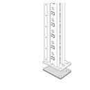 Placa de assento para sistema R 3000, galvanizada