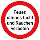 Placa "Proibido foguear e fumar"