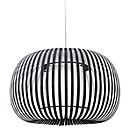 Plafonnier ESTENO, Ø 600 mm, noir, textile/PVC, E27, meet by Paperflow