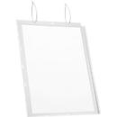 Plakattasche Durable, A3 Hoch- & Querformat, 2-seitig, für bis zu 2 Blatt, Kabelbinder, wasserdicht, B 350 x T 0,6 x H 460 mm, transparent, 5 Stück