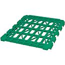 Plancher pour conteneur mobile avec 2 côtés - plastique - vert