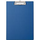 Planchette à pince Maul MAULpoly, format A4 vertical, largeur de pince 8 mm, à suspendre, L 320 x l 230 x H 13 mm, carton/polypropylène, recyclable, bleu