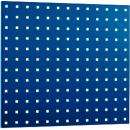Plaque perforée, à monter, 495 x 457 mm, bleu gentiane RAL 5010
