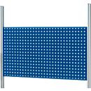 Plaque perforée Rau pour systèmes de postes de travail réglables en hauteur série E, perforation système 4 pans, L 1200 x P 40 x H 650 mm, jusqu'à 30 kg