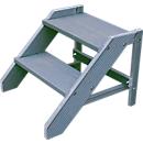 Plastic ladder in assembly kit, 2 steps