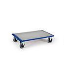 Plate conveyor trolley, with galvanized sheet metal coating