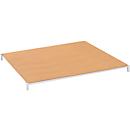 Plateau à poser pour étagère de rayonnage universel - l. 1000 x P 600 mm - capacité de charge par étagère 230 kg - panneau de fibres de bois