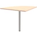 Plateau de chaînage 90° BARI, pied, 1/4 de cercle, l. 800 x P 800 x H 620-820 mm, coloris érable