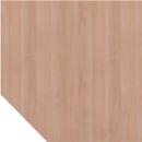 Plateau de chaînage TARA, trapèze, l. 1200 x P 1200 mm, coloris noyer