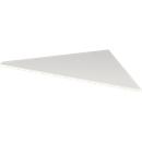 Plateau de chaînage Toledo, pour bureaux, angle à 90°, l. 850 x P 850 mm, blanc