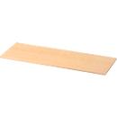 Plateau de finition TOPAS LINE, pour étagères et armoires, l. 1205 mm, coloris érable