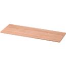 Plateau de finition TOPAS LINE, pour étagères et armoires, l. 1205 mm, coloris noyer