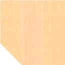 Plateau trapézoïdal ULM, l. 1200 x P 1200 mm, coloris érable