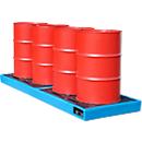 Plateforme de rétention BWP-PE 300 - PE - 300 litres - L 2610 x l. 895 x H 150 mm - avec caillebotis -bleu