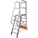 Platformladder, Vario Alu, 6 treden