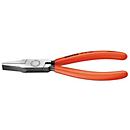 Platspitse tang over alles l.140mm kop pol.zwart atram.Ku.-coating KNIPEX