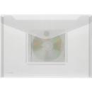 Poche pour documents FolderSys, format A4 paysage, fermeture velcro, PP, compartiment CD