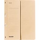Pochette à œillets FALKEN, pour format A4, demi-rabat, 1 p., chamois