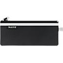 Pochette Leitz WOW Traveller à fermeture éclair, pochette transparente en filet et compartiment opaque, taille M, noir