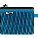 Pochette Leitz WOW Traveller à fermeture éclair, pochette transparente en filet et compartiment opaque, taille S, vert
