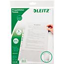 Pochette perforée 4770 LEITZ, format A4, ouverture sur le dessus, 15 p., transparent, transparent
