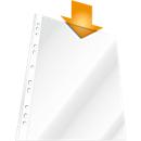 Pochette perforée Business DURABLE, format A4, ouverture sur le dessus, 100 p., lisse, transparent